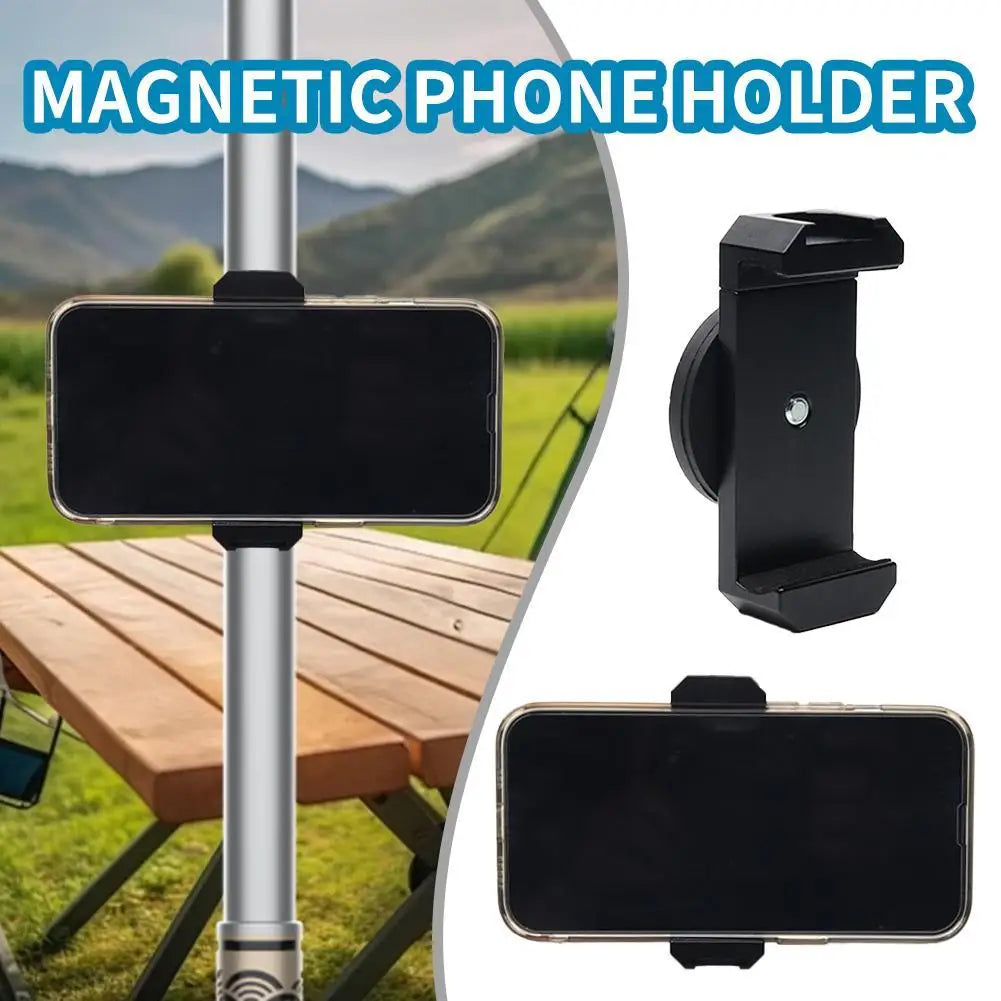 Magnetic Gym Phone Mount Clip – MagSafe, 60–90mm Adjustable
