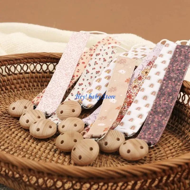 Flower Teether Pacifier Clip Chain for Baby Boys & Girls