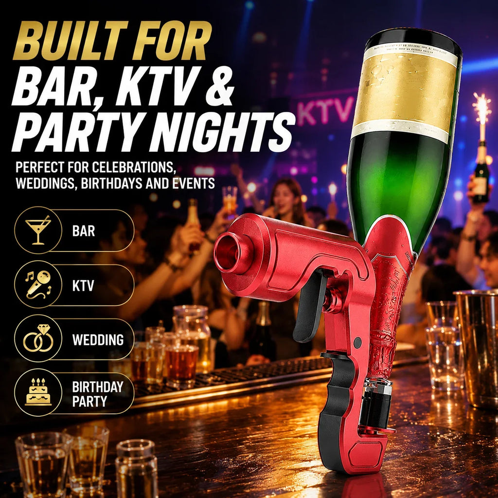 Champagne Sprayer Gun – Leak-Proof Party Bottle Shooter