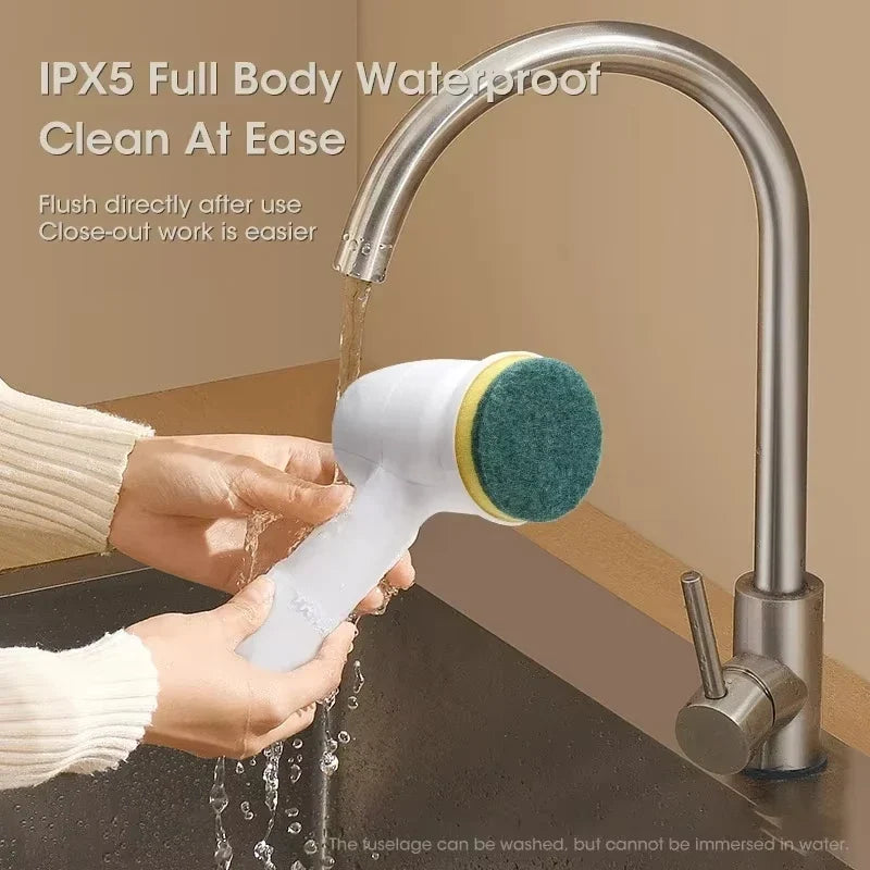 Electric Spin Scrubber USB Rechargeable Cleaning Brush