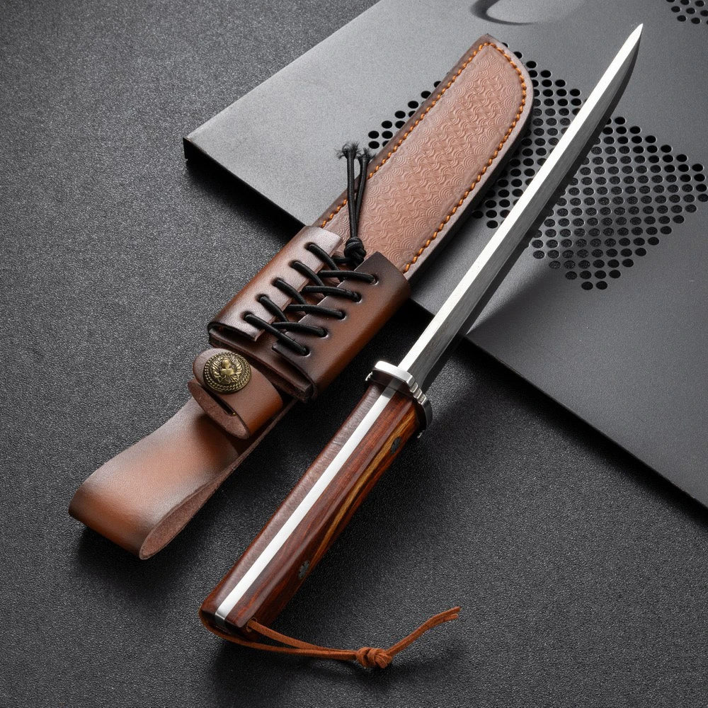 Japanese Chef Knife – 4Cr14 Steel & Red Sandalwood Handle