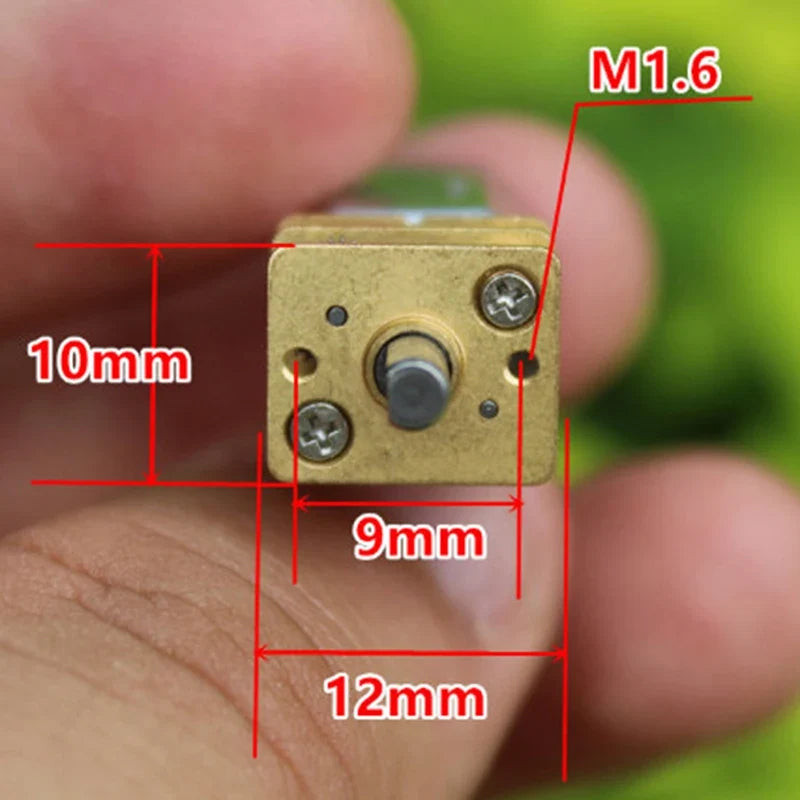 DC 5V 28 40 300RPM Micro N20 Gear Motor Slow Speed Metal Gearbox