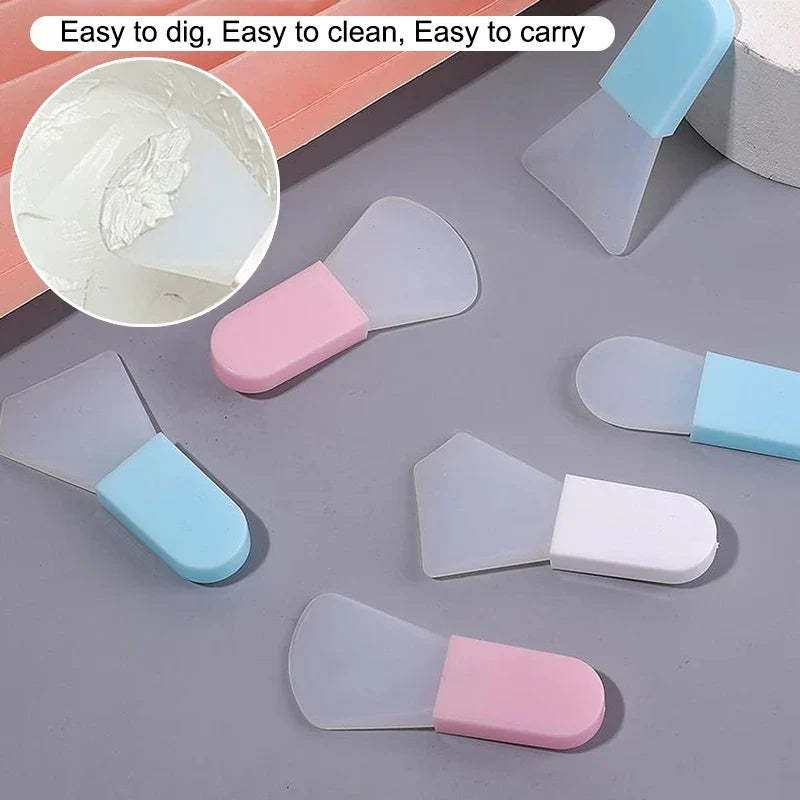 5-Piece Silicone Face Mask Brush Set | Mud & Cream Applicator