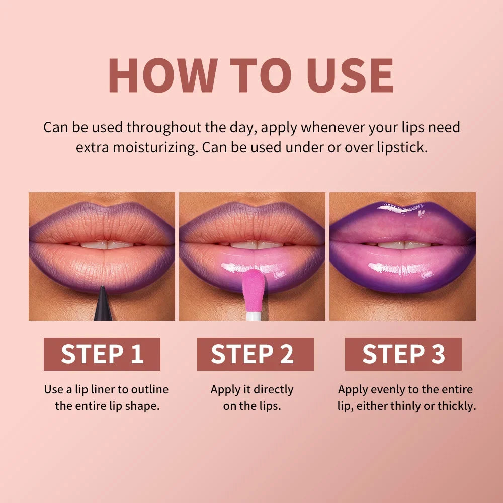 Lakerain Lip Liner & Gloss Combo Set – Long-Lasting Moisturizing