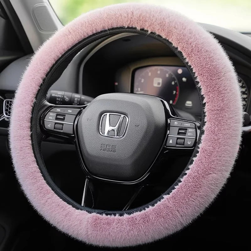 Winter Plush Retractable Steering Wheel Cover – Universal Fit
