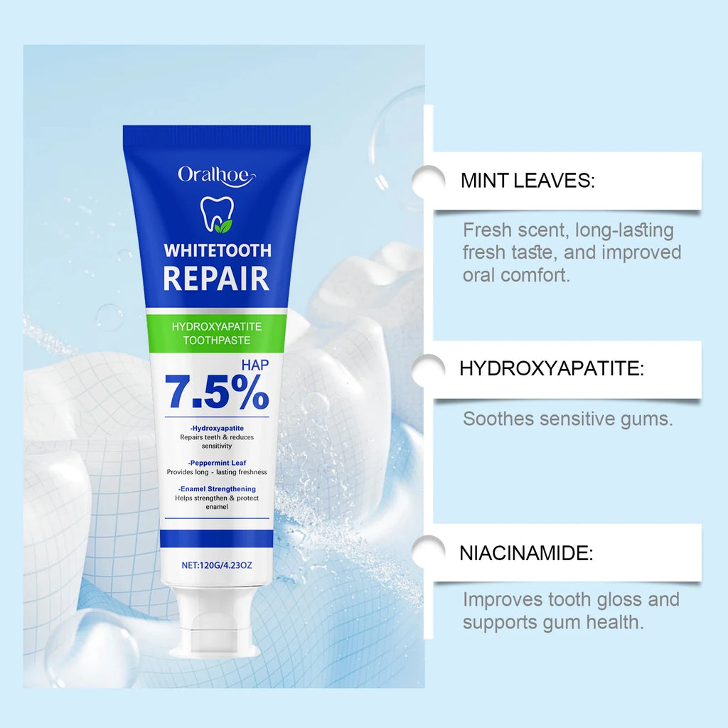 Oralhoe Hydroxyapatite Toothpaste | Whitening & Enamel Repair