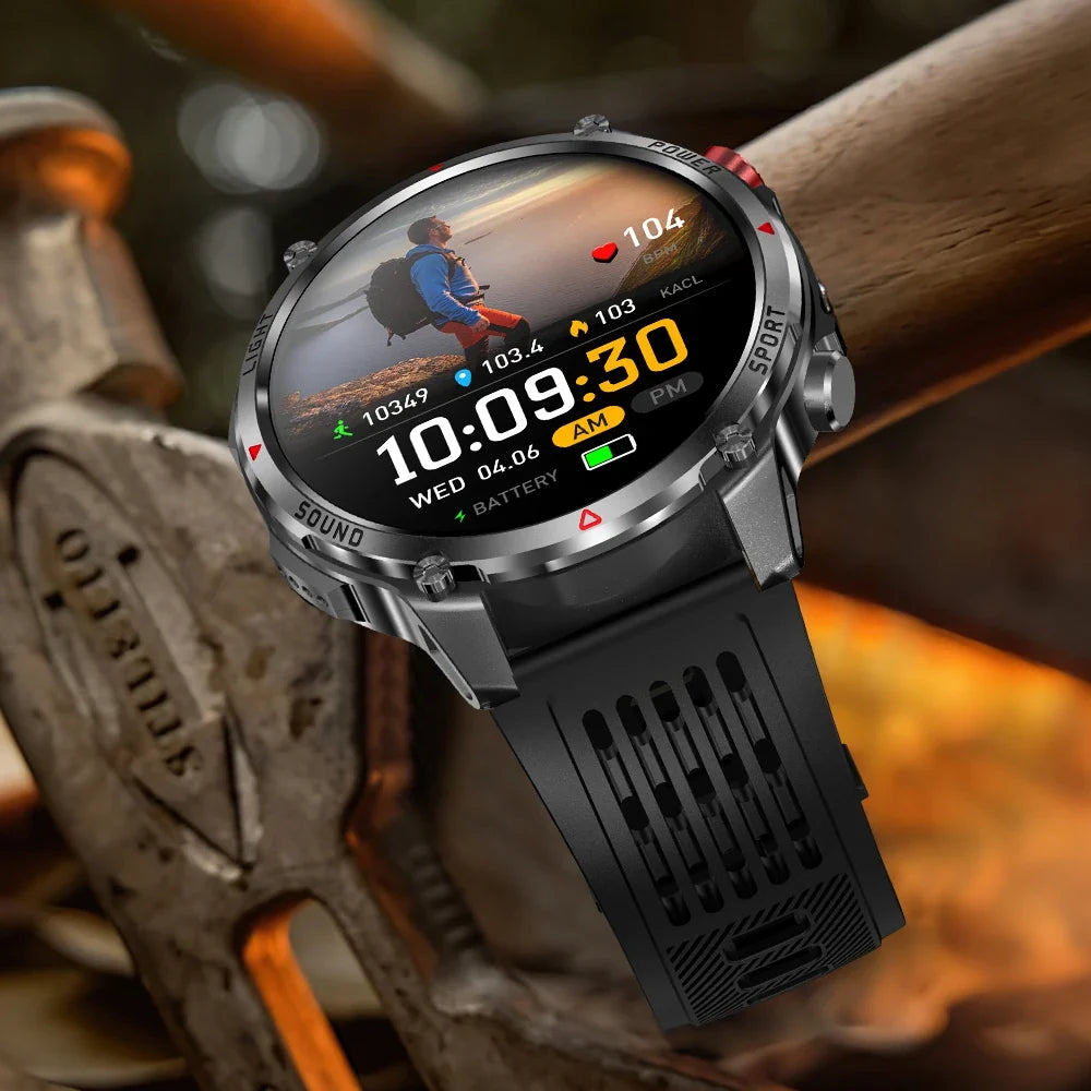 HT45 GPS Smart Watch – 1100mAh, IP68, 100+ Sports Modes, HD Screen