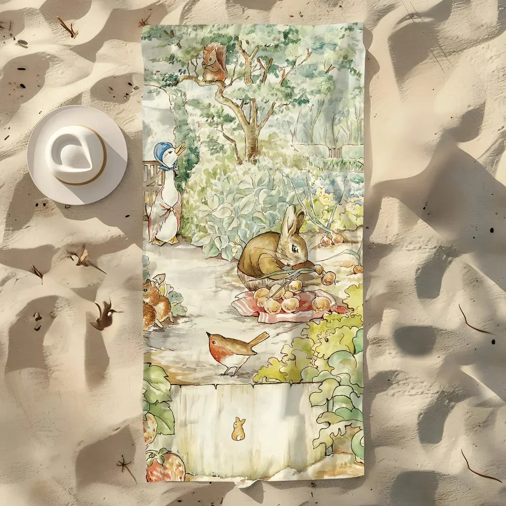 Peter Rabbit Quick-Dry Beach Towel | Cartoon Sports Towel