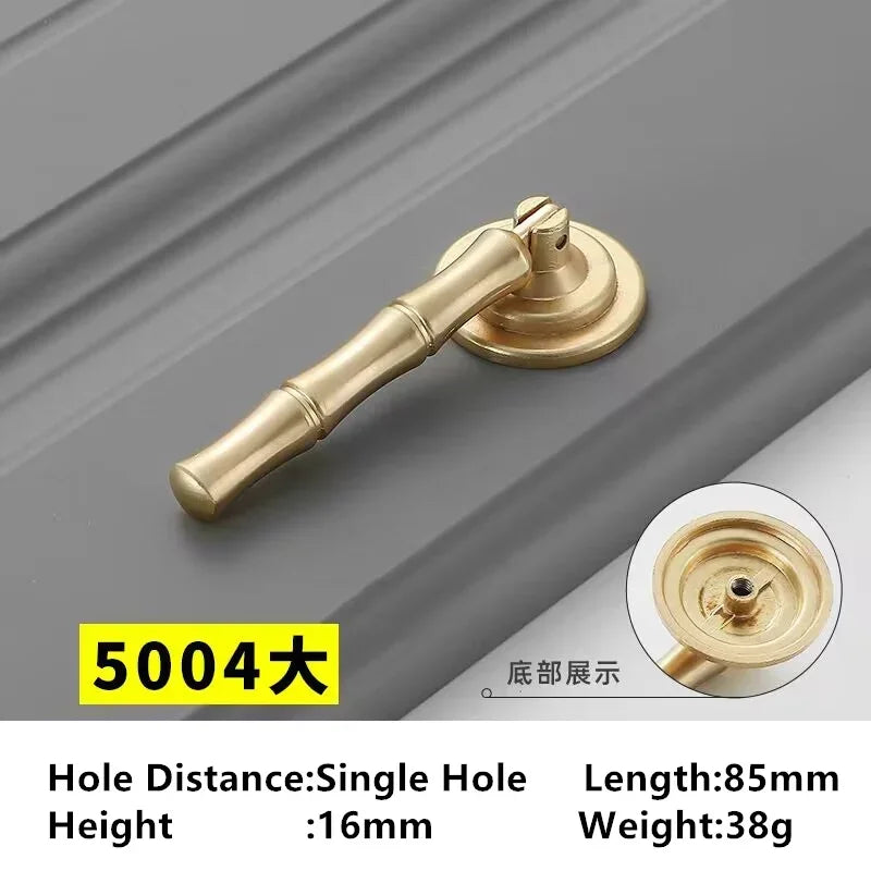 Golden Ring Cabinet Knob – Single Hole Zinc Alloy Drawer Handle