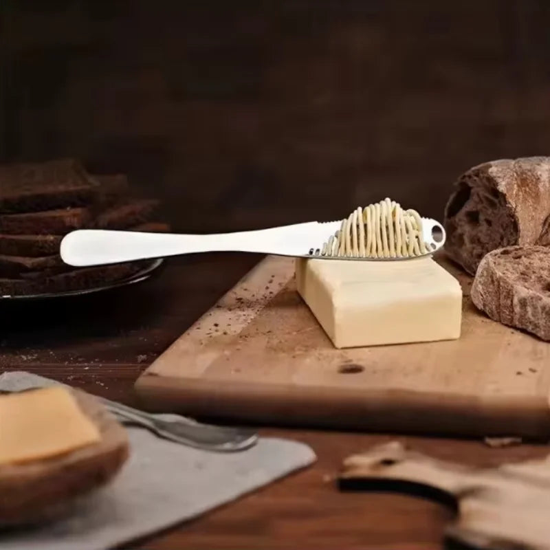 Stainless Steel Butter Knife Tableware Cheese Holes Spread Cream