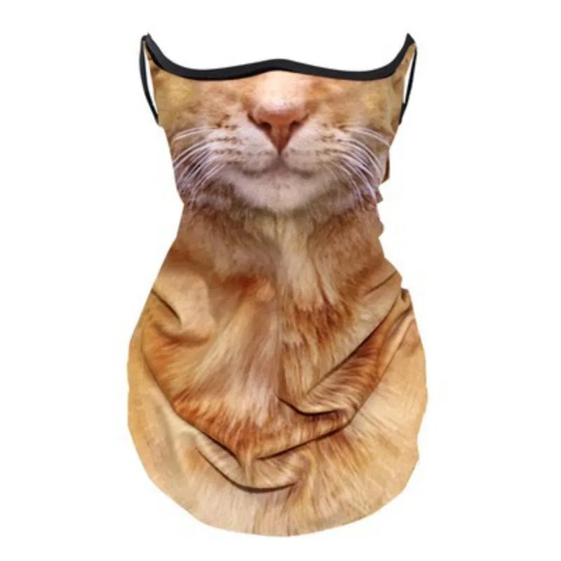 3D Cat Cycling Helmet Liner – Full Face Neck Sun Shield