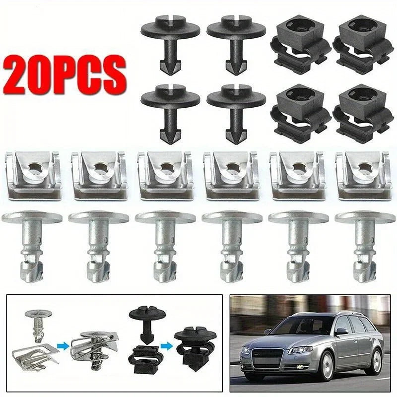 Engine Hood Screw & Floor Panel Clamp Kit – A4, A6, A8, TT
