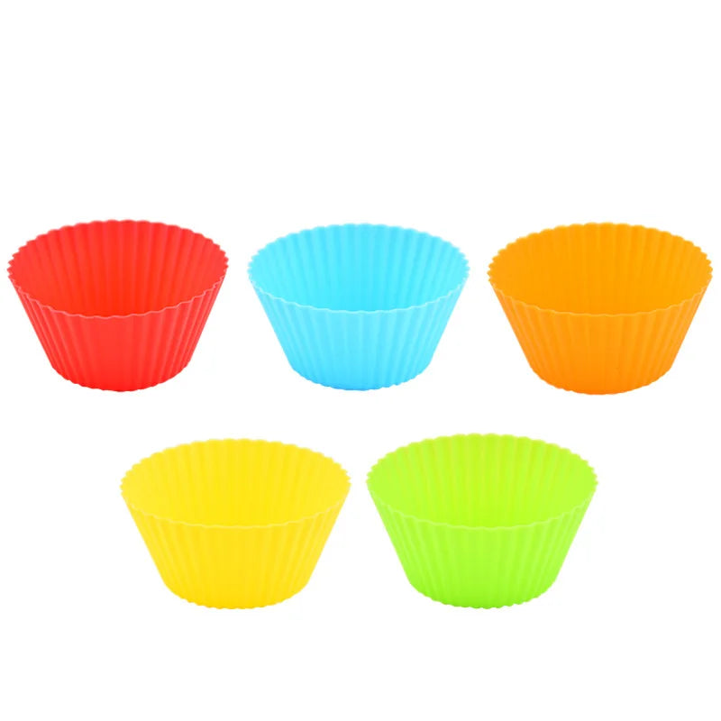 6-Piece Silicone Cupcake & Muffin Baking Molds – Reusable DIY