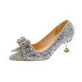 Women's Rhinestone High Heel Pumps – Bridal Wedding Party Shoes