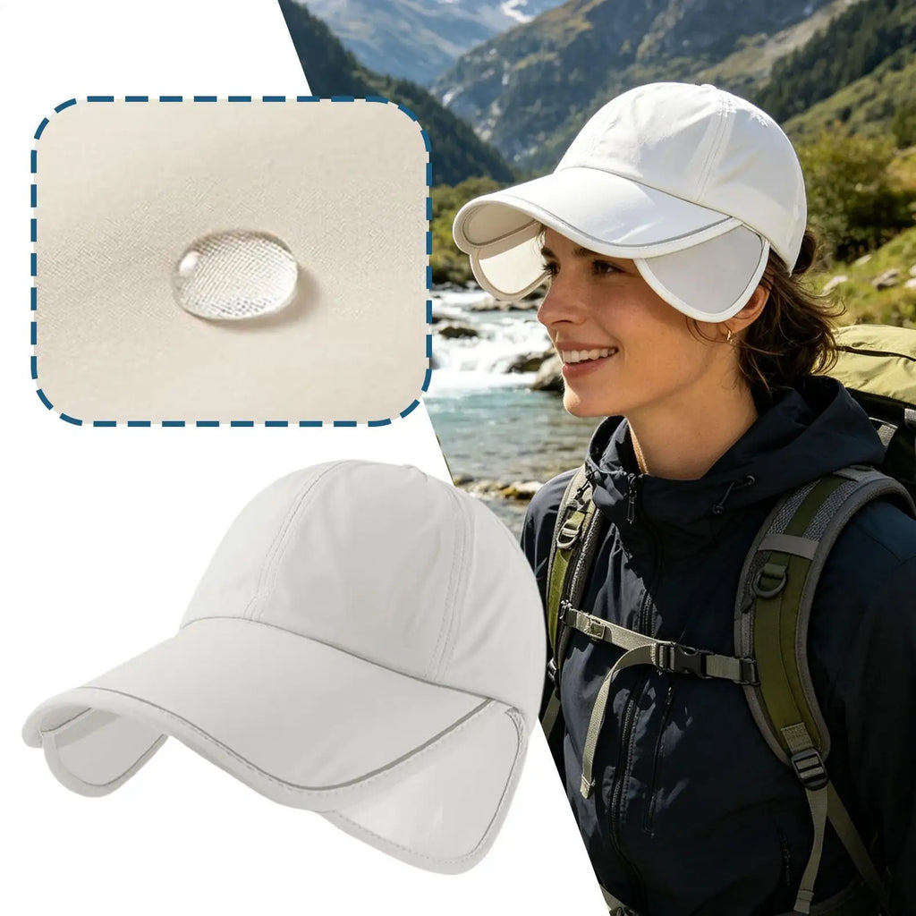 Women's Wide Brim UV Sun Hat – Adjustable Beach Visor
