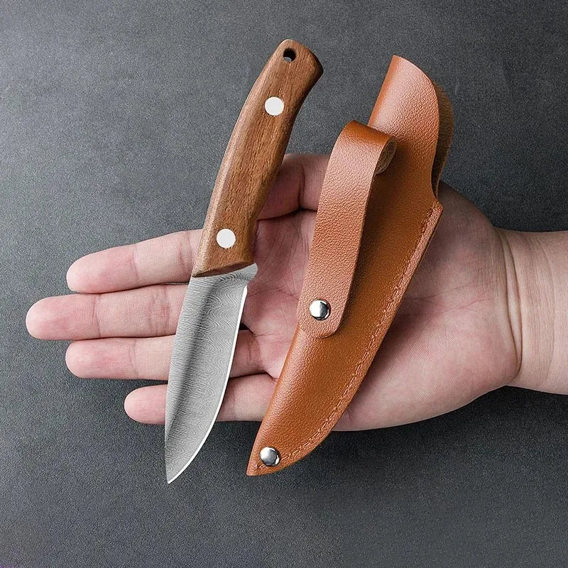 Damascus Pattern Kitchen Knife – Sharp Stainless Steel Chef Knife