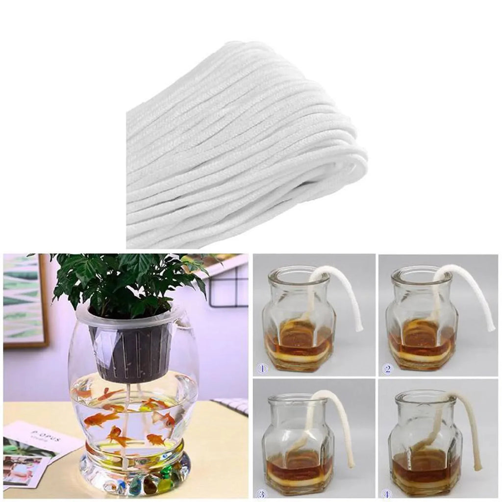 10m Cotton Self-Watering Cord | Automatic Plant Drip System