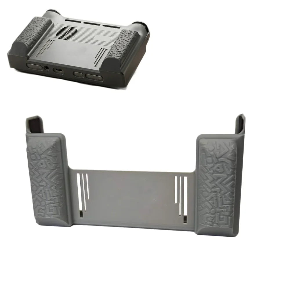 3D Printed Ergonomic Grip Handle for AYN THOR Console – Gray