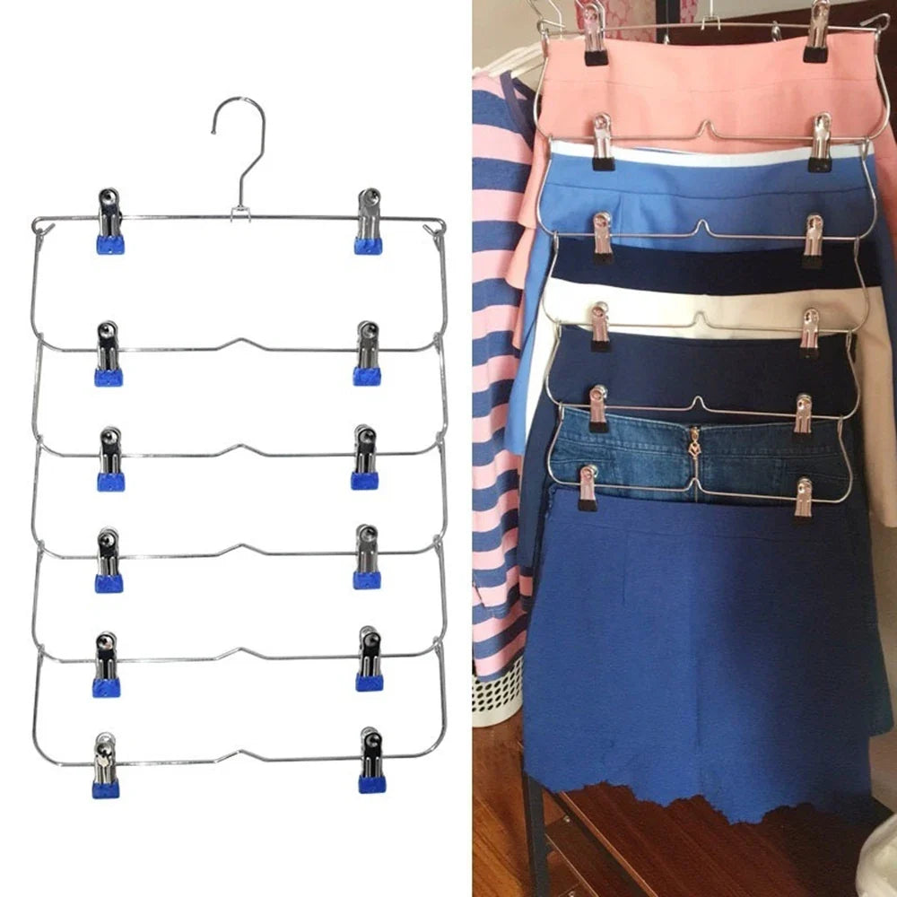 Multi Functional Folding Multi-layer Pants Rack Hanger Household Anti