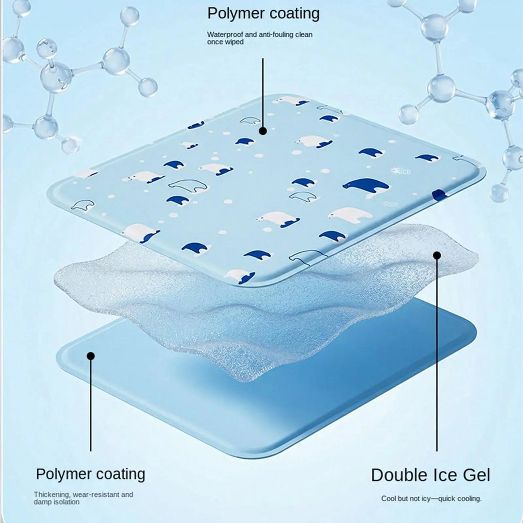 Cooling Gel Pet Mat for Dogs & Cats | Self-Cooling Summer Pad
