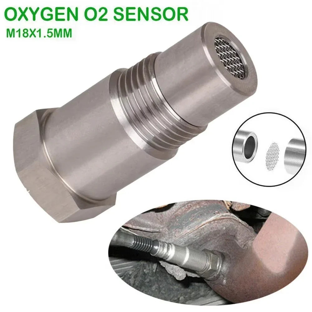 M18x1.5 Oxygen Sensor Spacer Adapter – Stainless Steel CEL Fix