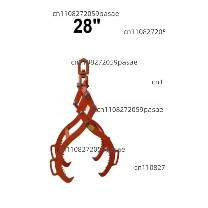 4-Claw Anti-Skid Log Lifting Tongs – Heavy-Duty Wood Clamp