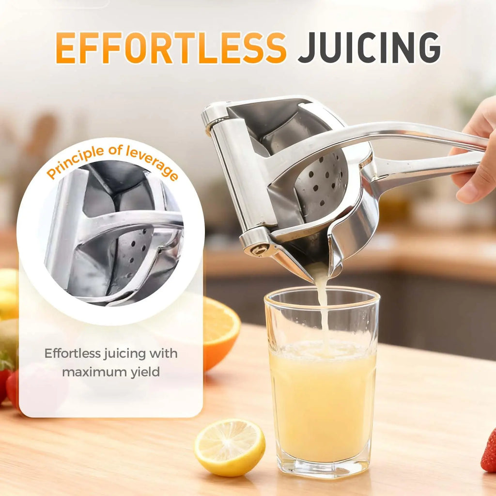 Real Aluminum Alloy Lemon Squeezer Citrus Juicer Hand Press Heavy