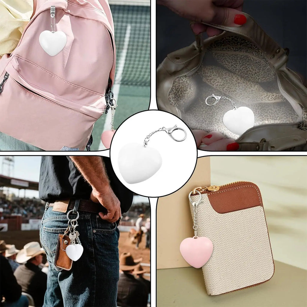 Rechargeable Heart Purse Light | Touch Sensor LED Handbag Lamp