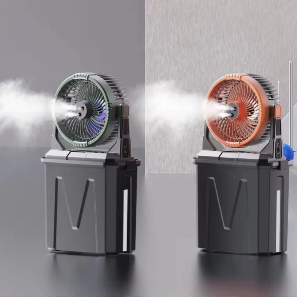 Portable Misting Fan 20000mAh 10L Tank – Rechargeable Patio Fan