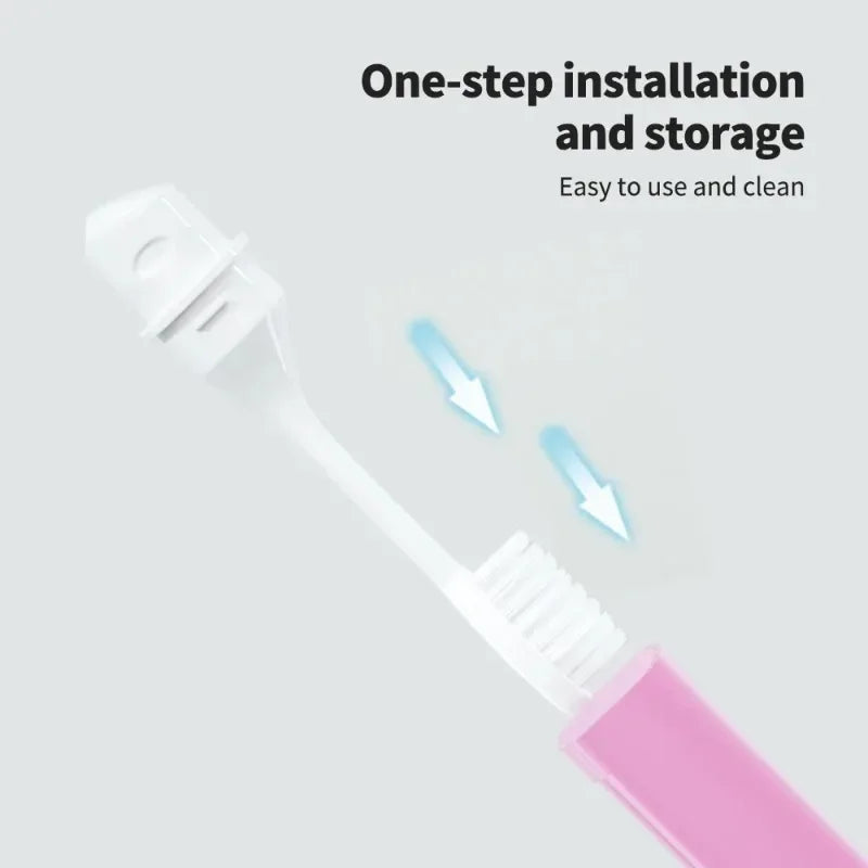Portable Folding Travel Toothbrush – Compact Mini Adult Brush