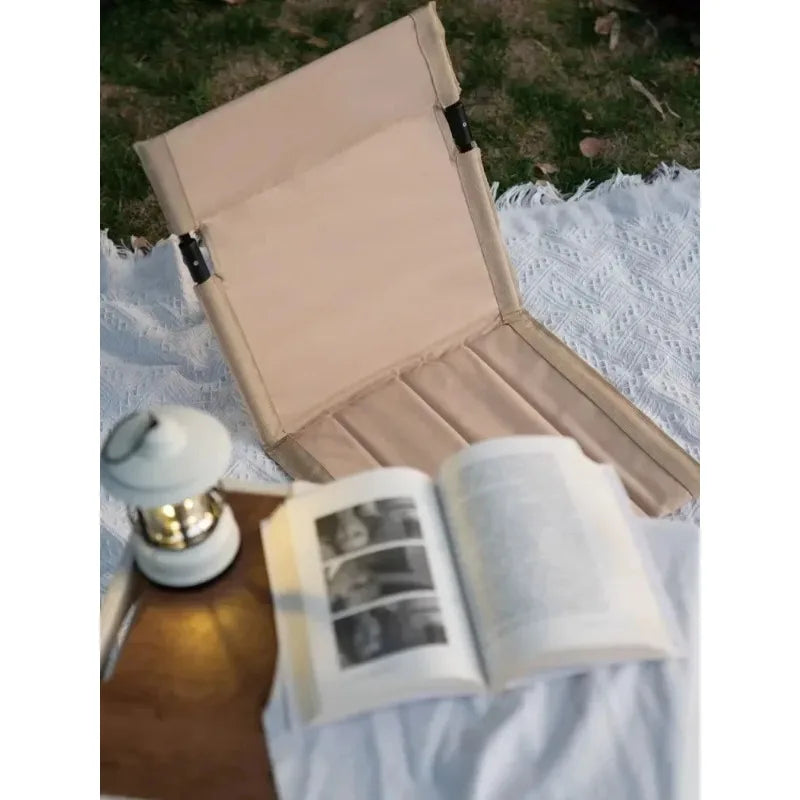 Foldable Camping Chair – Cushioned Backrest, Beach & Picnic