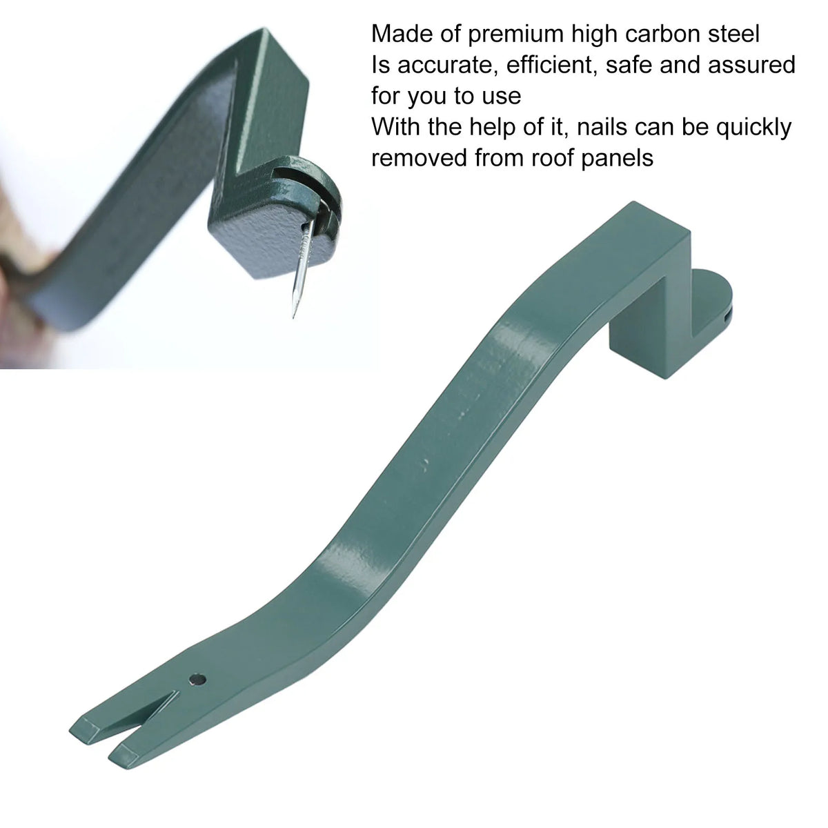 Roof Snake Tool Shingle Removal Carbon Steel Length Nail Installer