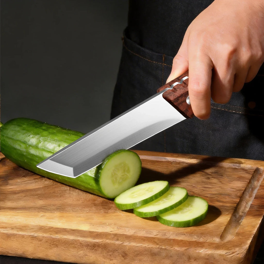 PLYS Fixed Blade Camping Knife – Stainless Steel with Sheath