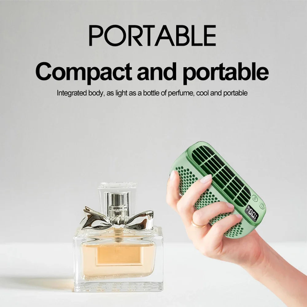 Portable Bladeless Fan USB Rechargeable | 5 Speeds Night Light