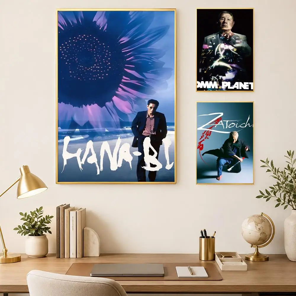 Takeshi Kitano HD Wall Art Poster – Self-Stick Waterproof
