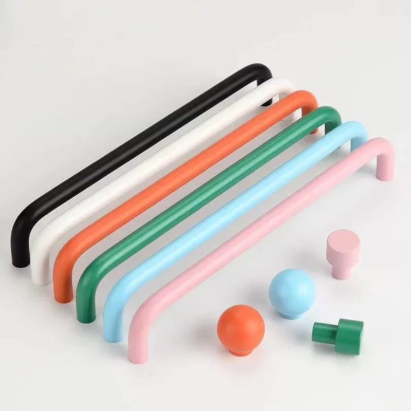 Colorful Ceramic Cabinet Handles 128mm – Kids' Drawer Pulls