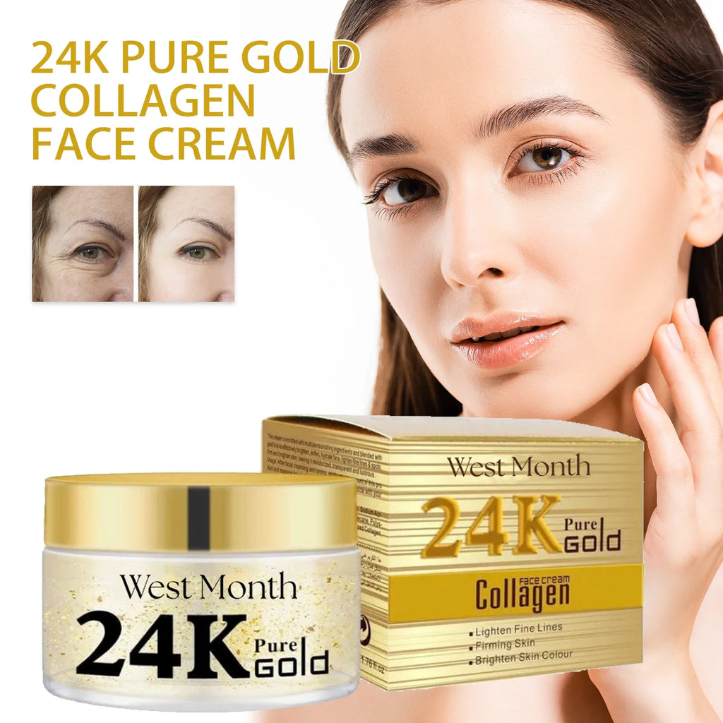 24K Gold Collagen Face Cream – Brightening & Firming