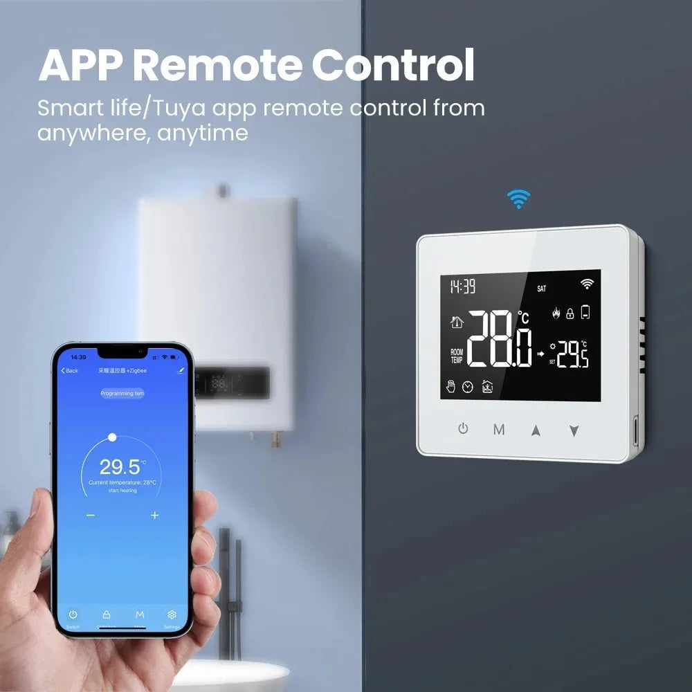 Tuya WiFi Smart Thermostat Battery Powered | Alexa & Google