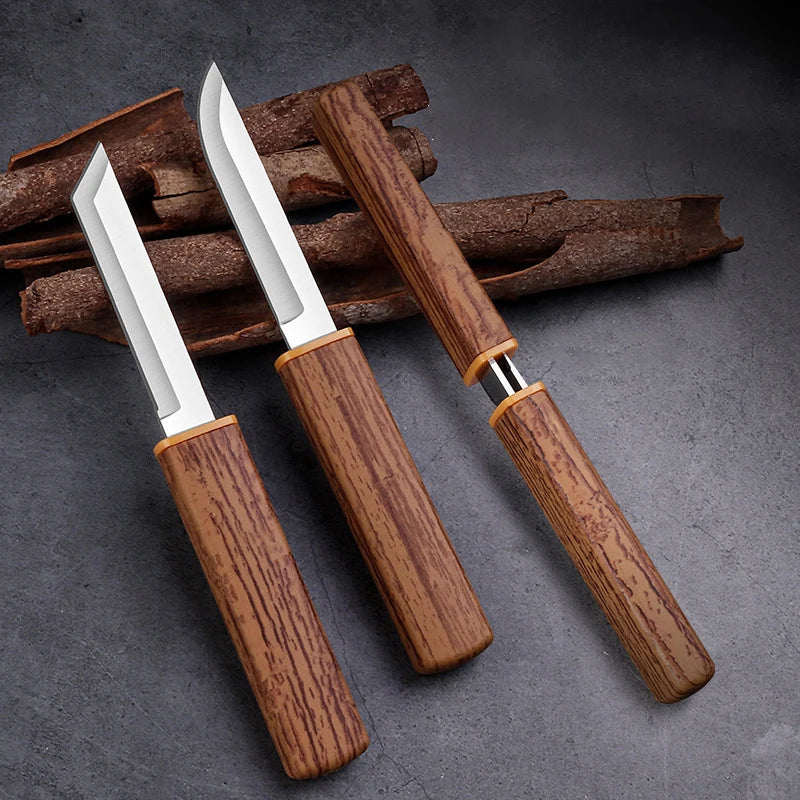 Dragon Phoenix Double Knife Stainless Steel Mandarin Duck Portable
