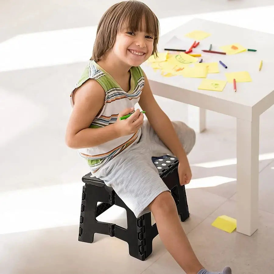 Folding Plastic Stool – Portable Shower, Garden & Outdoor Seat