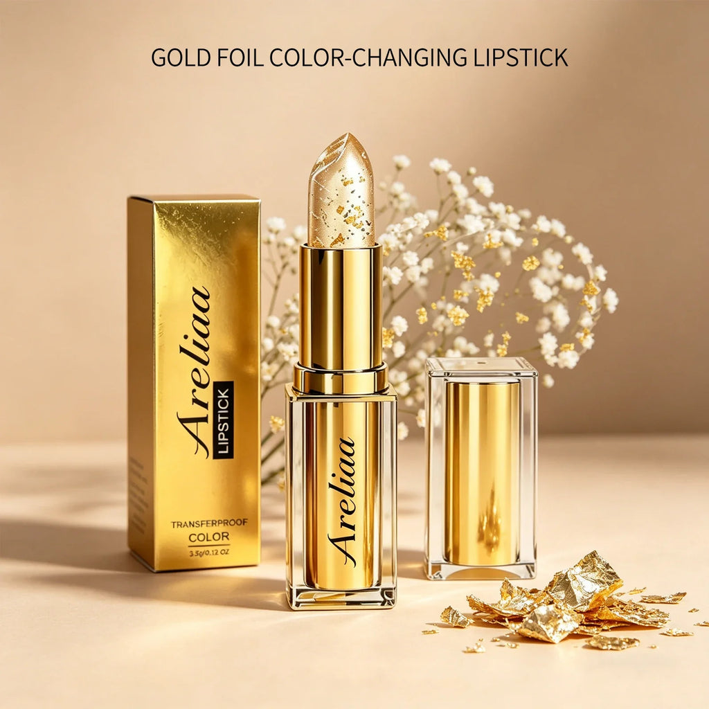 Gold Foil pH Color Changing Lip Balm | Moisturizing Lip Gloss