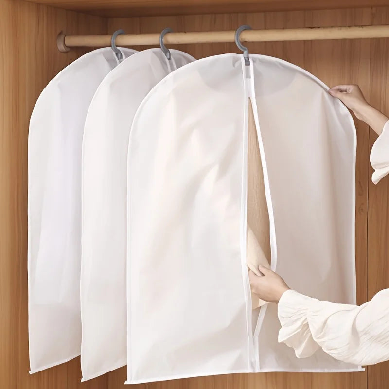 Clothes Hanging Dust Cover Wedding Dress Storage Bag Transparent