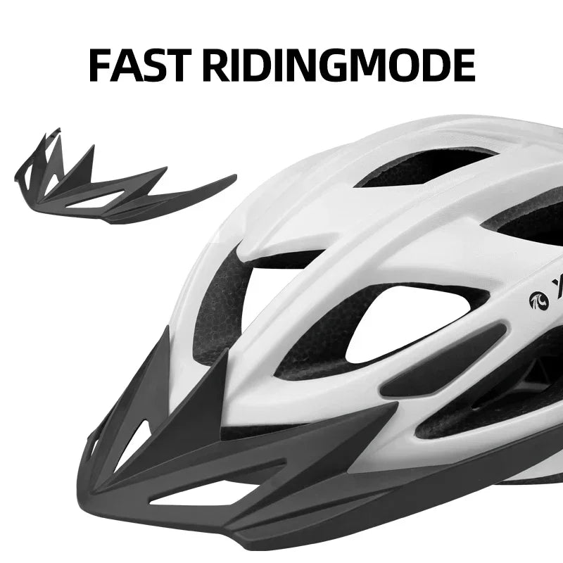 X-TIGER Adult Cycling Helmet with LED Tail Light & Brim