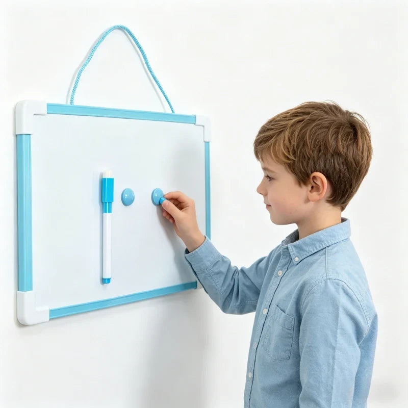 1-Pack Double-sided Magnetic Whiteboard-includes 1 Markers Magnets