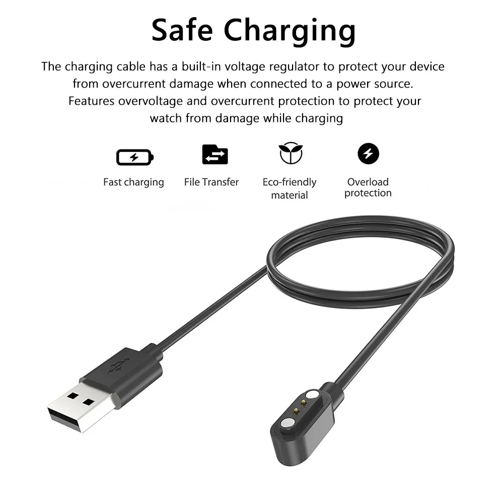 USB Magnetic Charger for Fitpolo IDW13 ID205L ID205S Smartwatch