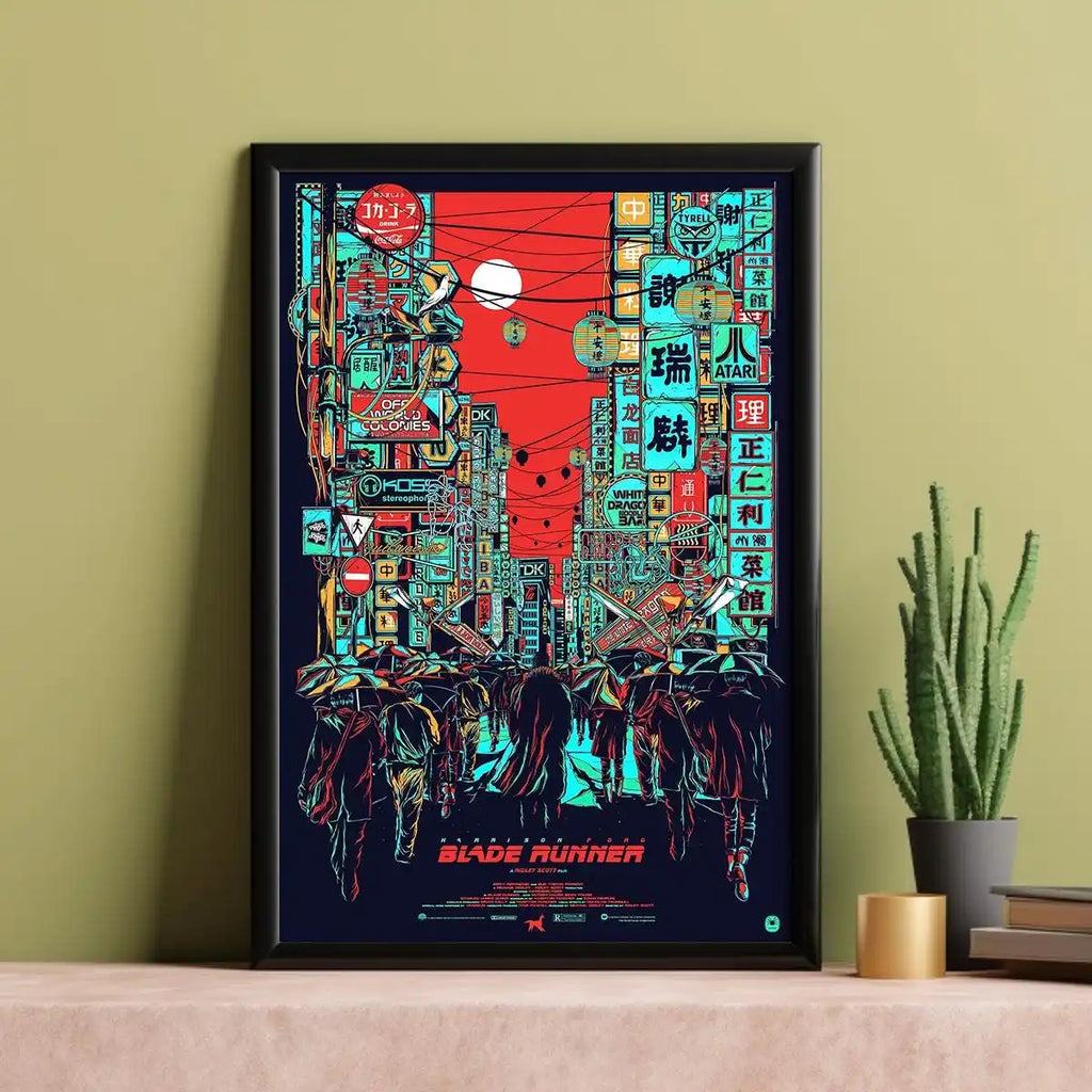 Blade Runner 1982 Vintage Movie Poster Canvas Wall Art Print