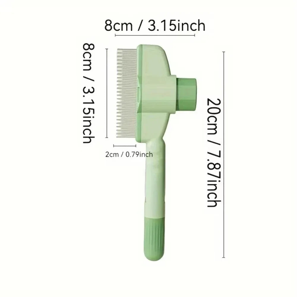 Self-Cleaning Steel Dog Comb – Detangling & Hair Removal Tool