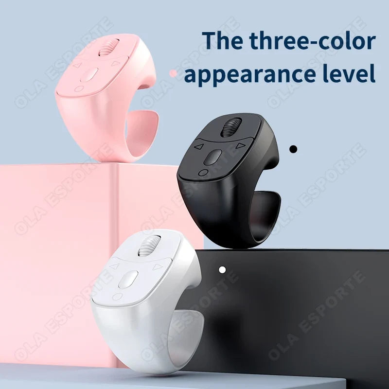Bluetooth Ring Remote – Page Turner, Selfie & Video Scroller