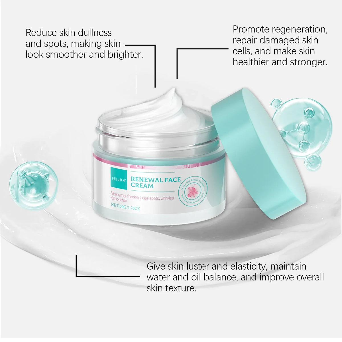 EELHOE Collagen Firming Face Cream | Hyaluronic Acid, 50g
