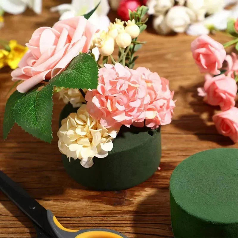 Wet Floral Foam Cylinder – DIY Wedding Flower Arrangement Block